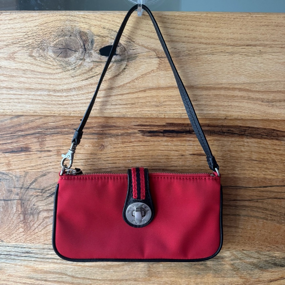Michael Michael Kors Nylon Mini Shoulder Bag Turnlock Top Handle Y2K Early 2000s